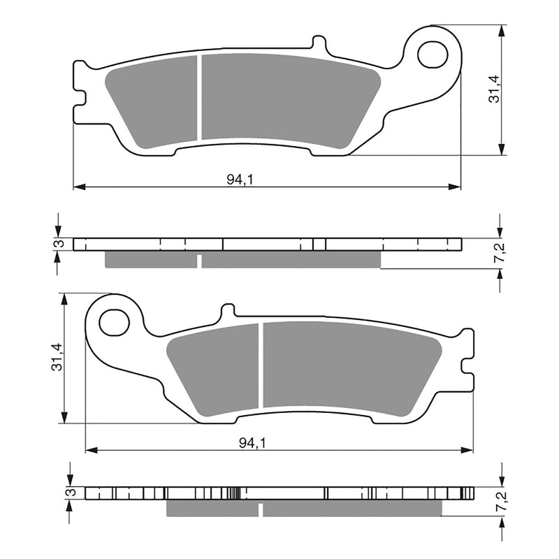 Goldfren Brake Pads Offroad Racing GF248 - K5 ( PR392 )