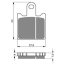 Goldfren Brake Pads Sintered Sports GF249 - S3 ( PH362 )