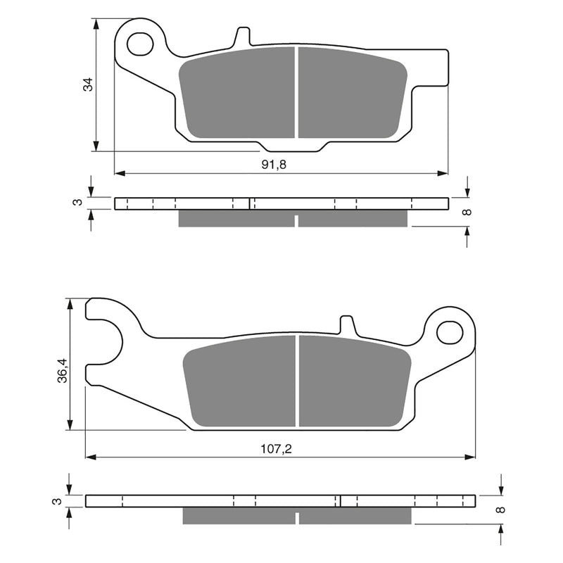 Goldfren Brake Pads Offroad Racing GF253 - K5 ( PR386 )