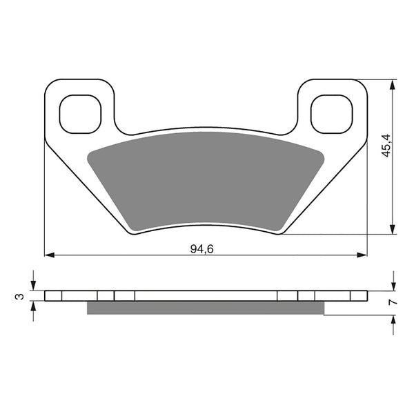Goldfren Brake Pads Offroad Racing GF254 - K5 ( PR344 )