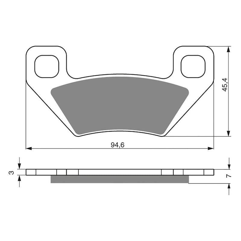 Goldfren Brake Pads Offroad Racing GF254 - K5 ( PR344 )