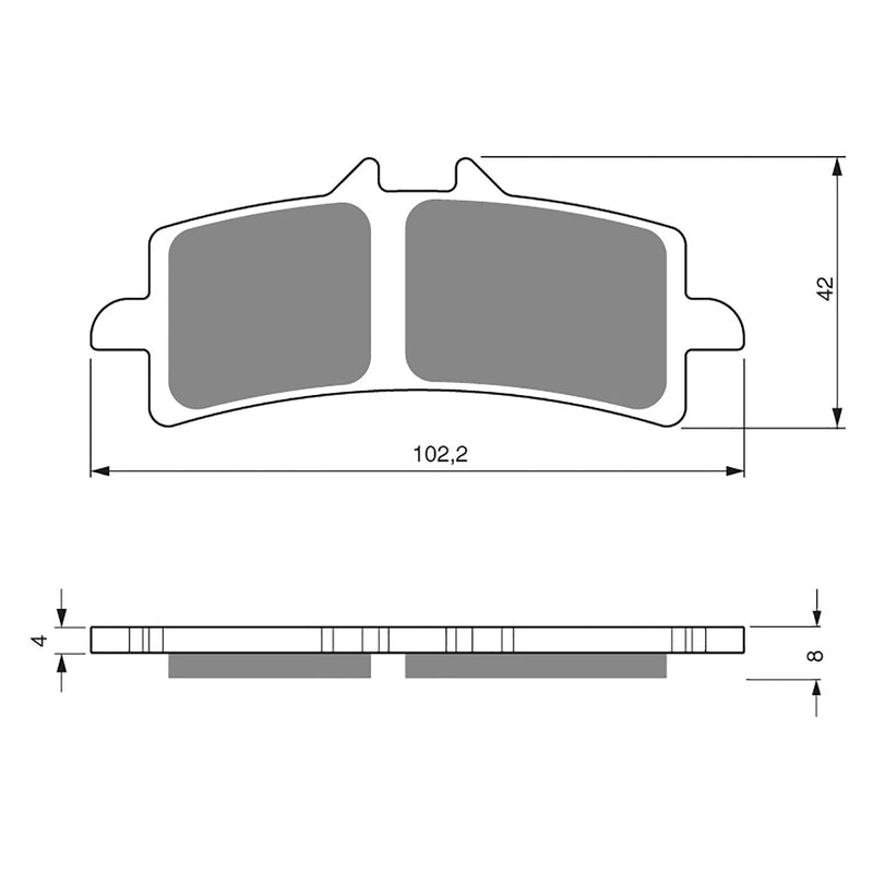 Goldfren Brake Pads Sintered Sports GF258 - S3 ( PH389 )