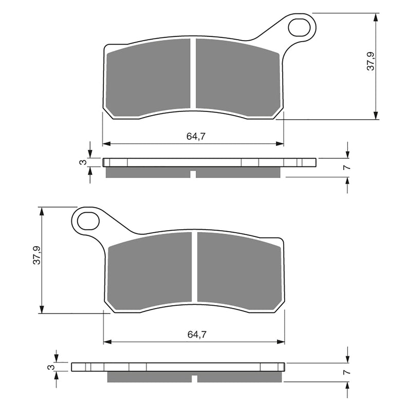 Goldfren Brake Pads Offroad Racing GF261 - K5 ( PR402 )