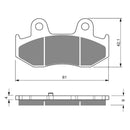 Goldfren Brake Pads Sintered Sports GF267 - S3 ( PH355 )