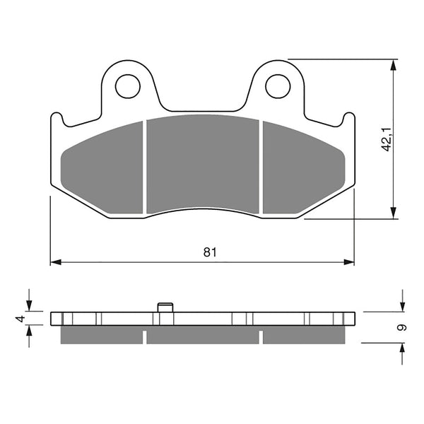 Goldfren Brake Pads Sintered Sports GF267 - S3 ( PH355 )