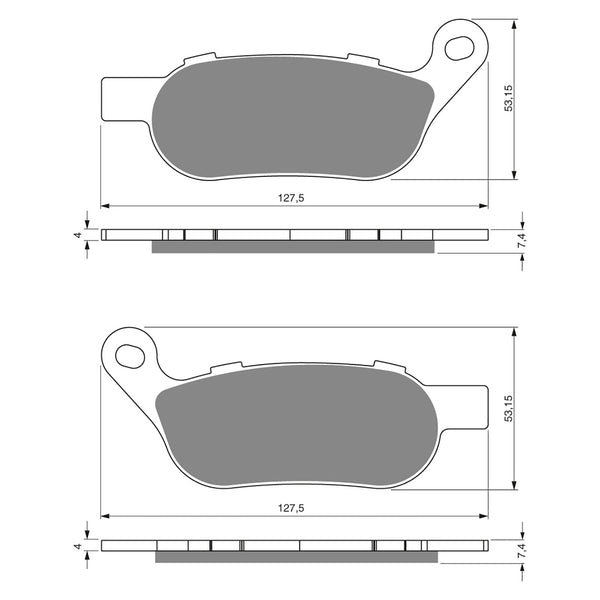 Goldfren Brake Pads Sintered Sports GF273 - S3 ( PH399 )