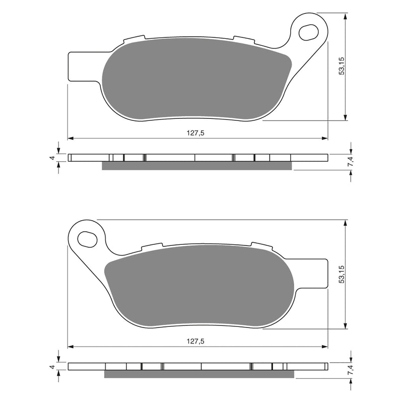 Goldfren Brake Pads Sintered Sports GF273 - S3 ( PH399 )