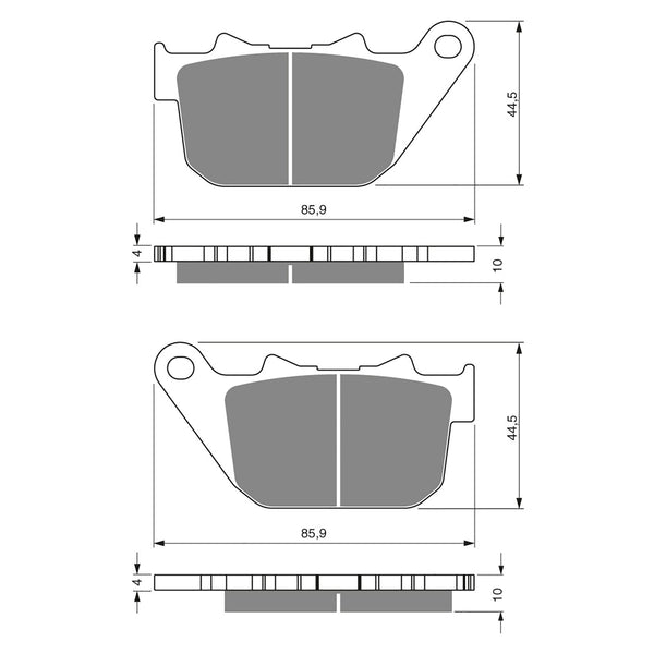 Goldfren Brake Pads Sintered Sports GF274 - S3 ( PH339 )