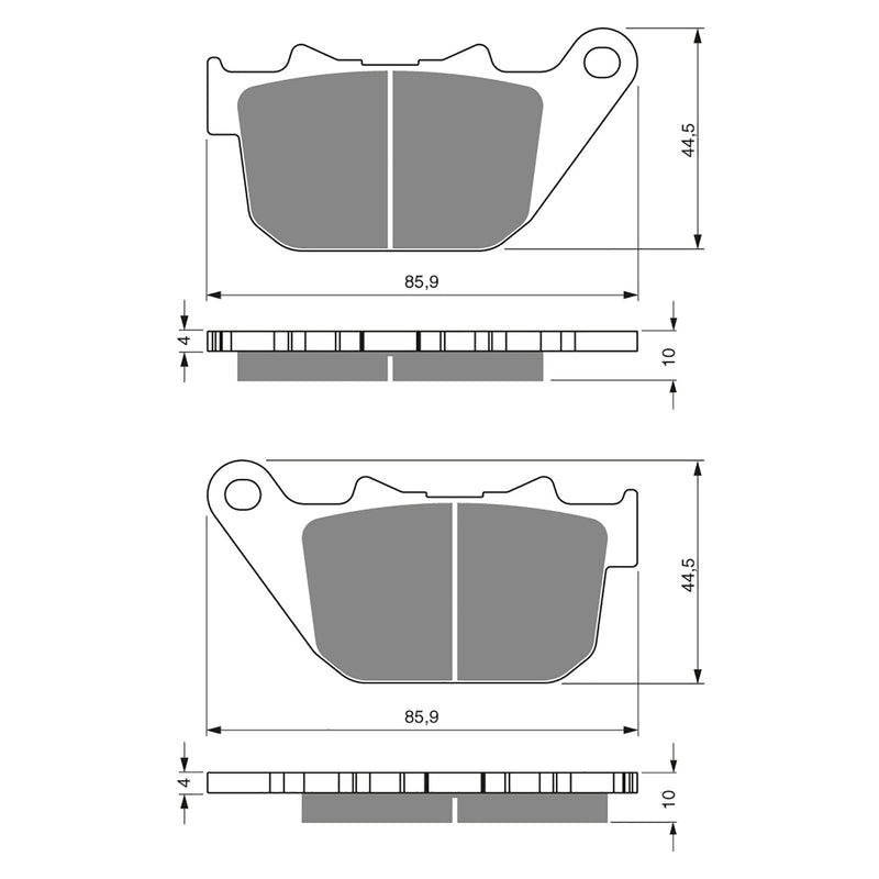 Goldfren Brake Pads Sintered Sports GF274 - S3 ( PH339 )