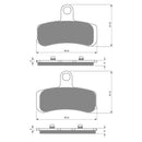 Goldfren Brake Pads Sintered Sports GF275 - S3 ( PH398 )