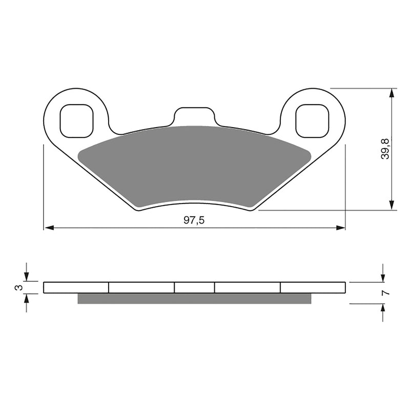 Goldfren Brake Pads Offroad Racing GF280 - K5 ( PR159 )