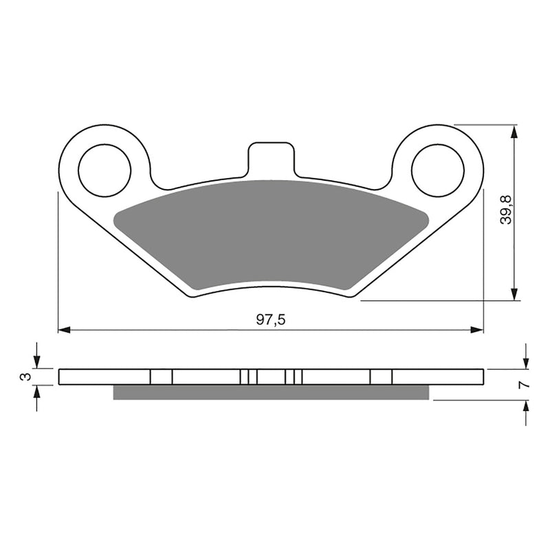 Goldfren Brake Pads Sintered Sports GF284 - S3