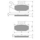 Goldfren Brake Pads Offroad Racing GF295 - K5 ( PR372 )