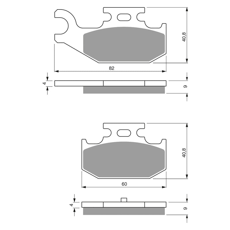 Goldfren Brake Pads Offroad Racing GF295 - K5 ( PR372 )