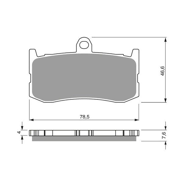 Goldfren Brake Pads Sintered Sports GF296 - S3 ( PH424 )