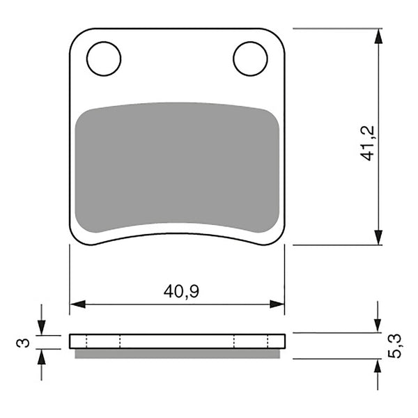 Goldfren Brake Pads Sintered Sports GF303 - S3 ( P324 )