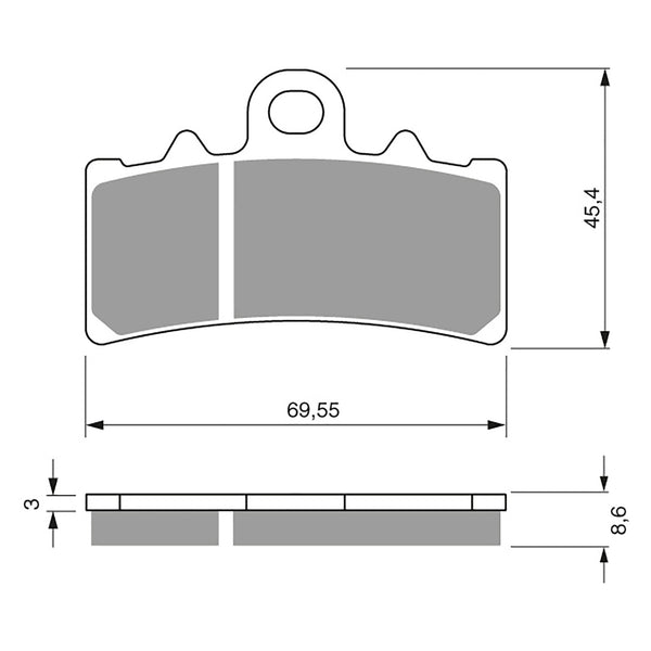 Goldfren Brake Pads Sintered Sports GF305 - S3 ( PH439 )