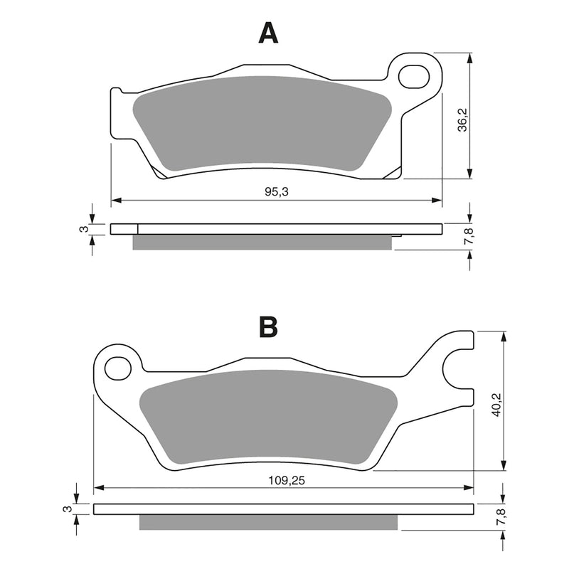 Goldfren Brake Pads Offroad Racing GF309 - K5 ( PR451 )