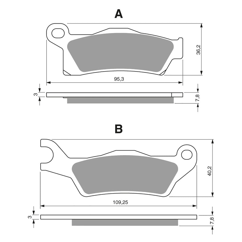 Goldfren Brake Pads Offroad Racing GF310 - K5 ( PR450 )
