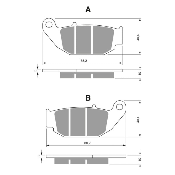Goldfren Brake Pads Sintered Sports GF311 - S3 ( PH459 )