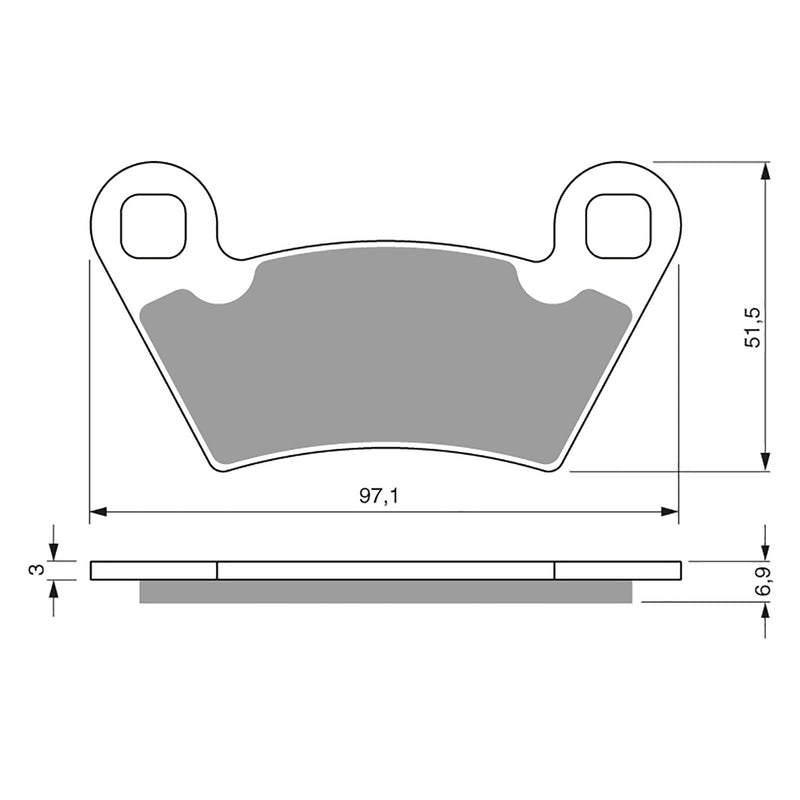 Goldfren Brake Pads Offroad Racing GF312 - K5 ( PR315 )
