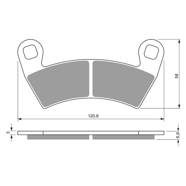 Goldfren Brake Pads Offroad Racing GF313 - K5 ( PR483 )