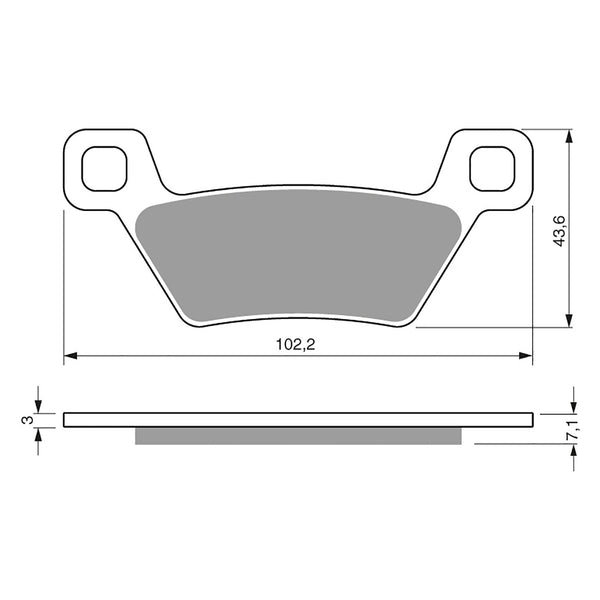 Goldfren Brake Pads Offroad Racing GF314 - K5