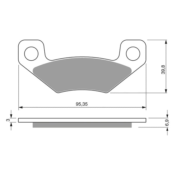 Goldfren Brake Pads Offroad Racing GF315 - K5 ( PR345 )