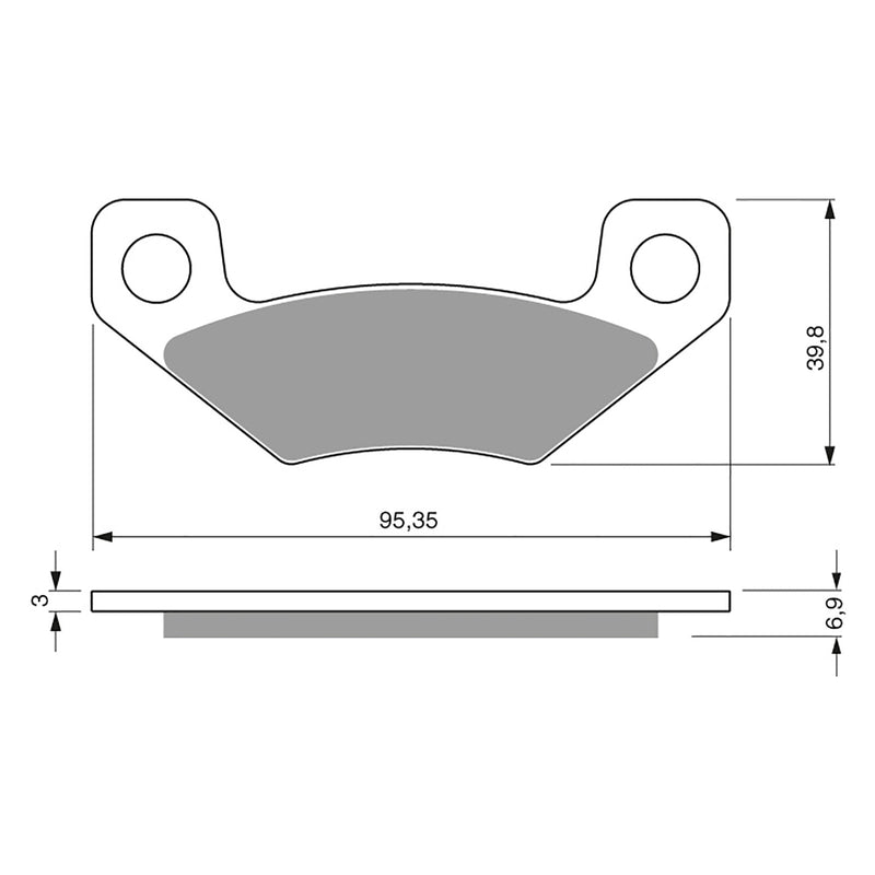 Goldfren Brake Pads Offroad Racing GF315 - K5 ( PR345 )