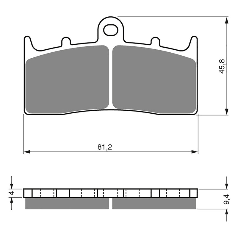 Goldfren Brake Pads Sintered Sports GF318 - S3 ( PH448 )