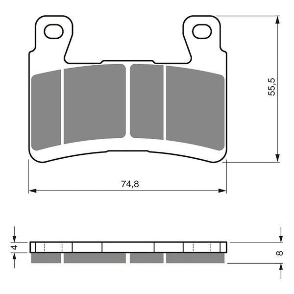 Goldfren Brake Pads Sintered Sports GF324 - S3 ( PH273 )