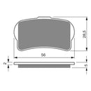 Goldfren Brake Pads Offroad Racing GF325 - K5