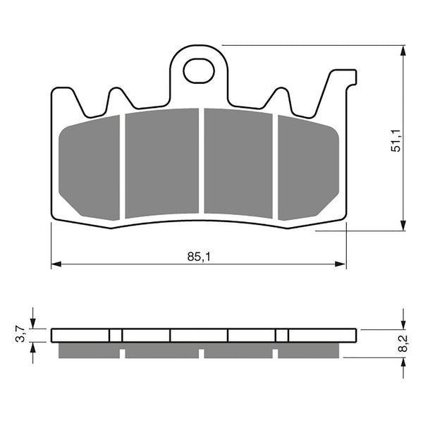 Goldfren Brake Pads Sintered Sports GF328 - S3 ( PH461 )