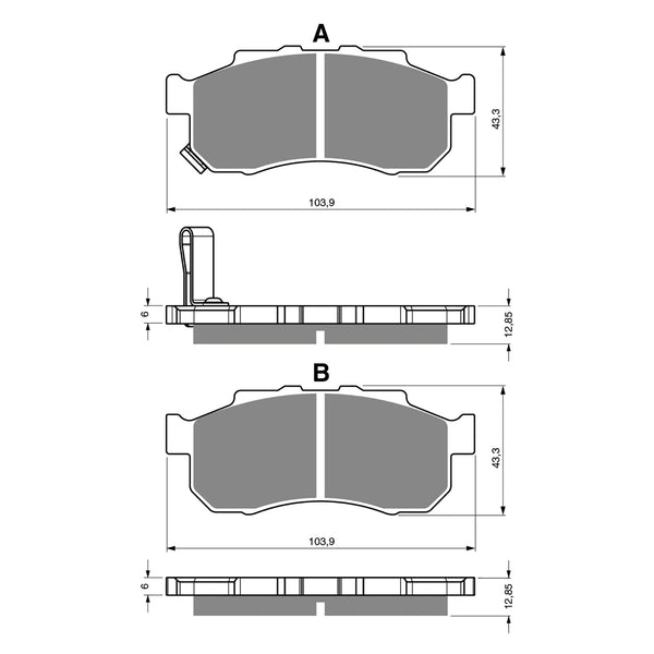 Goldfren Brake Pads Offroad Racing GF338 - K5 ( PR411 )