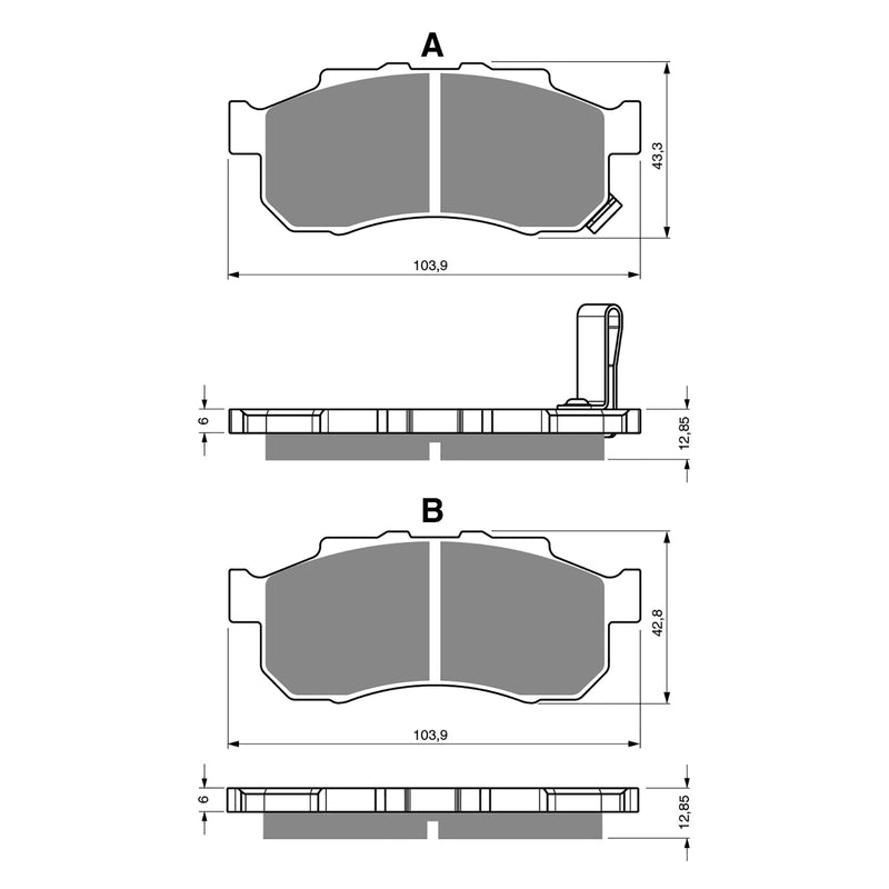 Goldfren Brake Pads Offroad Racing GF339 - K5 ( PR410 )