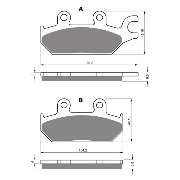 Goldfren Brake Pads Offroad Racing GF345 - K5