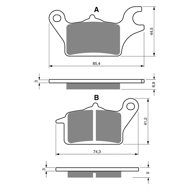 #357 / S3 GOLDFREN SINTERED SPORTS ( P482 )