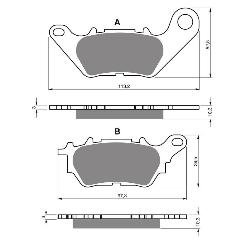 #370 / S3 GOLDFREN SINTERED SPORTS ( P488 )