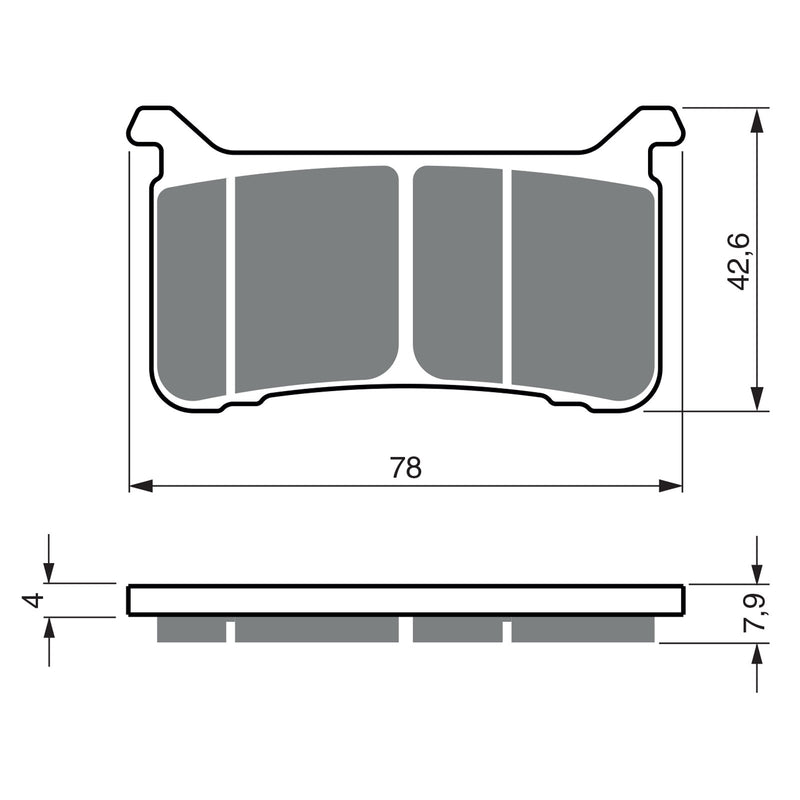 #386/S3 GOLDFREN SINTERED SPORTS GF386-S3