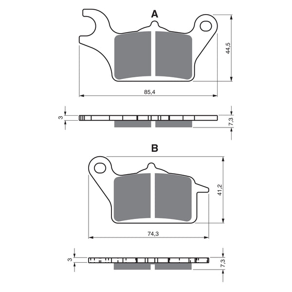 GOLDfren Brake Pads Sintered Sports GF387 - S3