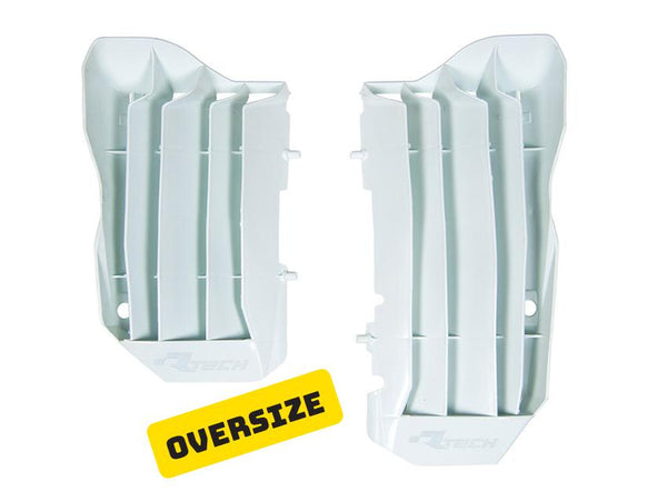 Rtech *Radiator Louvers Full Coverage & Stronger Than Stock Louver Crf450R Crf450Rx 17-20 White