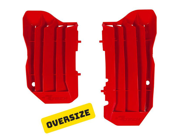 Rtech *Radiator Louvers Full Coverage & Stronger Than Stock Louver Crf450R Crf450Rx 17-20 Red