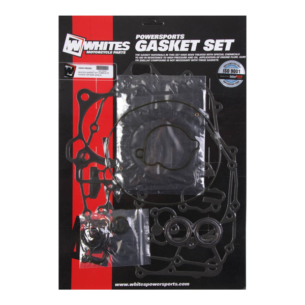 Whites Motorcycle Parts Gasket Kit Complete Honda CRF250R 2018-21