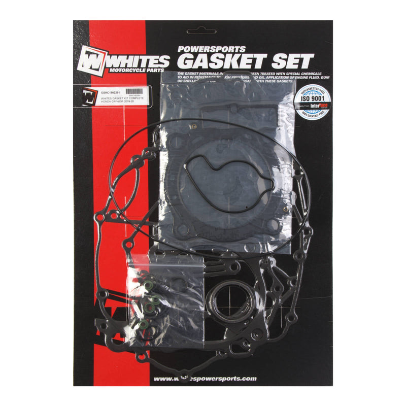 Whites Motorcycle Parts Gasket Kit Complete Honda CRF450R 2019-20