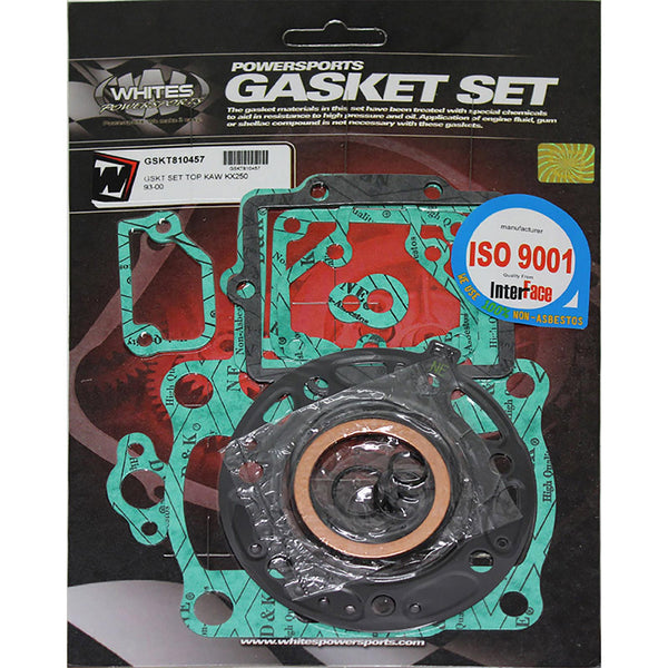 Whites Gasket Set Top Kawasaki KX250 93-00
