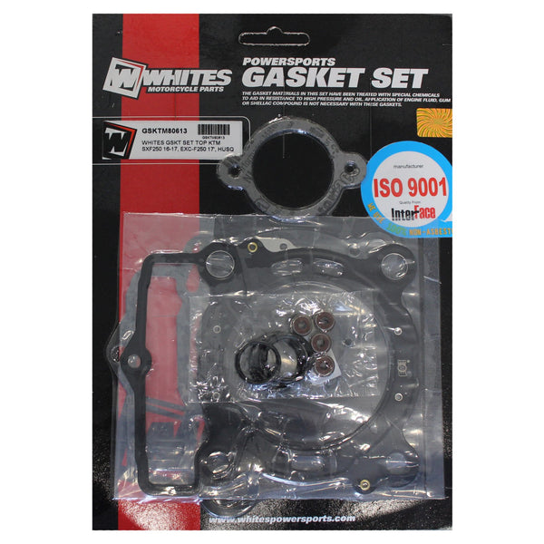 Whites Gasket Set Top KTM SXF250 13-17, EXC-F250 17', Husq