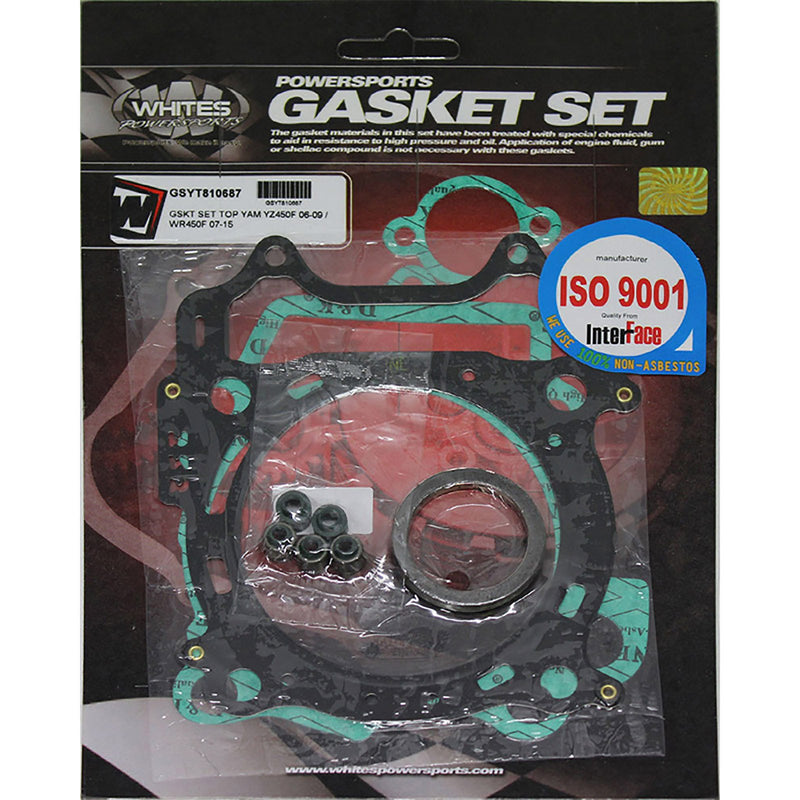 Whites Gasket Set Top Yamaha YZ450F 06-09 / WR450F 07-15