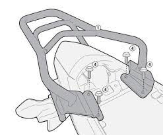 Givi Rear Rack For Monolock HONDA CBR 500 R/CB 500 F '13-'15 SR1119