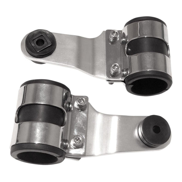 Whites Head Light Brkt Chrome Ste 35-41mm