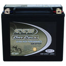 Super Start Motorcycle And Powersports Battery Agm 12V 18Ah 450Cca By Ssb Ultra High Performance Dry Cell